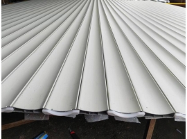 77型白色铝合金门帘加工