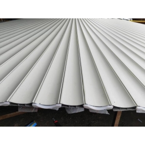 77型白色铝合金门帘加工