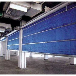 特级双轨双帘无基布防火卷帘门